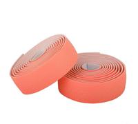 Sileduove Nastro per manubrio per bici da strada, antiscivolo, antiurto, con elastico in silicone PU e materiale EVA, leggero, 1980 mm x 30 mm x 3 mm, coppia per ciclismo confortevole (arancione)