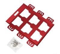 Sileduove Piastra di montaggio per riporre attrezzi compatibile con tutte le versioni in acciaio inox per un fissaggio sicuro sulle superfici del veicolo, può contenere fino a 22,7 kg (rosso)