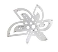 Sileduove Righello angolare in acciaio inox per la misurazione del cinturino dell'orologio, per realizzare cinture (B)