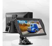 Sileduove Sistema di navigazione GPS da 9 pollici con 2024 mappe europee per auto camion veicolo commerciale lettore multimediale supporto FM