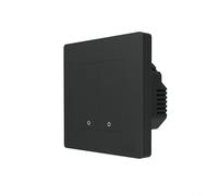 Sileduove Star Ring Series Smart Light Switch Pannello da parete compatibile con Moes For Tuya e ZigBee con pulsante touch retroilluminato e telecomando RF (2 bande nero)