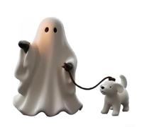 Sileduove Statua del cane che cammina la statua del cane che cammina per la decorazione di Halloween Materiale della resina leggera figurina adatta per il giardino del