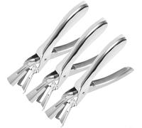 Sileduove Strumento pelapatate per gamberi, in acciaio inox, per cucina, sala da pranzo, amanti dei frutti di mare, 3 pezzi, gadget culinario, design a mani libere, 18 x 8 x 2,6 cm