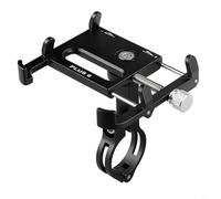 Sileduove Supporto per bici e moto, in lega di alluminio, con rotazione regolabile, per supporto per cellulare GUB PLUS 6, girevole (nero)