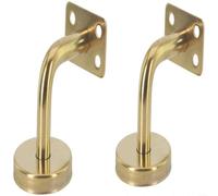 Sileduove Supporto per corrimano, staffa per binario scale, montaggio a parete, hardware per edilizia domestica, alta capacità di carico, facile installazione a vite, dimensioni 60 mm x 60 mm, adatto