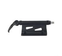 Sileduove Supporto per forcella anteriore della bicicletta, compatto in lega di alluminio CNC, con sgancio rapido e slot per fissaggio a vite, per mountain bike, colore rosso, nero argento (è nero)
