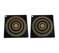 Sileduove Tappetino da cucina in silicone antiscivolo a induzione con materiale resistente al calore e cambio di colore termocromico per sicurezza e protezione (B)