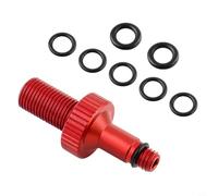 Sileduove Valvola di sfiato Air Valve, ammortizzatore posteriore per bicicletta, adattatore valvola per DT per Rock- Shox Monarca (rosso)