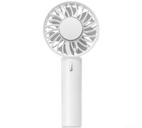 Sileduove Ventilatore portatile ricaricabile tramite USB, con gancio, per un rapido flusso d'aria e prestazioni silenziose, per casa, ufficio, viaggi (bianco)