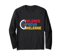 Silence Focus Release Freccia E Target Tiro con L'Arco Amante Maglia a Manica