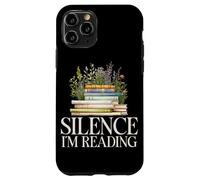 Silence I'm Reading Amante dei libri Wildflower Reading Bookworm Custodia per iPhone 11 Pro