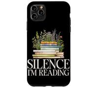 Silence I'm Reading Amante dei libri Wildflower Reading Bookworm Custodia per iPhone 11 Pro Max