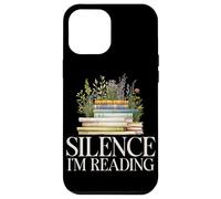 Silence I'm Reading Amante dei libri Wildflower Reading Bookworm Custodia per iPhone 12 Pro Max