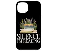 Silence I'm Reading Amante dei libri Wildflower Reading Bookworm Custodia per iPhone 13
