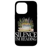 Silence I'm Reading Amante dei libri Wildflower Reading Bookworm Custodia per iPhone 14 Pro Max