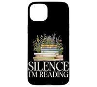 Silence I'm Reading Amante dei libri Wildflower Reading Bookworm Custodia per iPhone 15 Plus