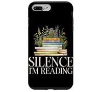 Silence I'm Reading Amante dei libri Wildflower Reading Bookworm Custodia per iPhone 7 Plus/8 Plus