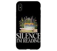 Silence I'm Reading Amante dei libri Wildflower Reading Bookworm Custodia per iPhone XS Max