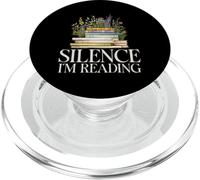 Silence I'm Reading Amante dei libri Wildflower Reading Bookworm PopSockets PopGrip per MagSafe