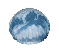 Silence Lone Wolf And Snowy Mountains Bath Cap