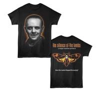 Silence Of The Lambs Annibale Viso Colore Moth - Adulto Nero T-Shirt