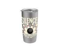 Silence The Master Is Up - Set di birilli da bowling Bicchiere termico in acciaio inox doppia parete
