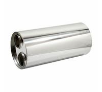 Silencer Universale In Acciaio Inox 304, Rotondo, Variante Centro A Tubo Doppio