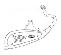 Silenciador sitoplus Vespa Et4 50 4T Liberty 50 4T desde 2000 >