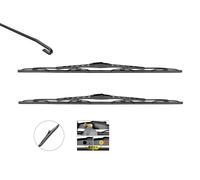 VALEO Silencio Tergicristalli VM212 Kit of Spazzole Tergicristallo Originali Convenzionali Optimum Aerodynamic con Spoiler 600mm/450mm Anteriore Confezione da 2 574275