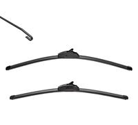 VALEO Silencio Tergicristalli VF366 Kit di Spazzole tergicristallo originali Flat Blade ad Alte Prestazioni, Maggior Visibilità su Strada 550mm/550mm Anteriore Confezione da 2 574466