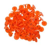 SILENRADAWN 100 targhette auricolari per conigli, targhette in plastica numerate da 1 a 100 per l'identificazione del bestiame, etichette per piccoli animali come capre, cani e pecore, forniture