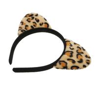 SILENRADAWN 12 Pezzi Cerchietti Orecchie da Gatto Stampa Leopardo e Plastica, Divertenti e Comodi, per Feste in Maschera e Recite Scolastiche