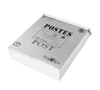 SILENRADAWN 1pezzi Cassetta Postale Vintage in Antiruggine Porta Giornali e Lettere Decorativa per Esterni Accessorio Fotografico Rustico e Multifunzionale