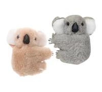SILENRADAWN 2 Pezzi Fermagli per Chioma a Forma di Koala Mollette per Chioma Piccole in Colore Kaki e Grigio Accessori Decorativi per Donne e Ragazze per Feste e Acconciature Quotidiane