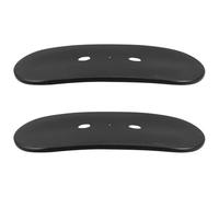 SILENRADAWN 2 Pezzi Sedia da Ufficio Nera in Plastica Supporto la Schiena Design Orientato alla Salute per Scrivania e Sedia da Computer