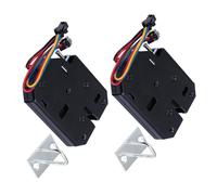 SILENRADAWN 2 Set Serratura Elettromagnetica in Ferro Nero Dc12v 2a Design Compatto e Funzionamento Avanzato per Cassette Postali e Armadietti Frigoriferi