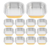 SILENRADAWN 20 Pezzi Teglia Quadrata in Alluminio da 220ml Resistente al Calore e Durevole, Vaschetta Usa e Getta per Cottura e Buffet