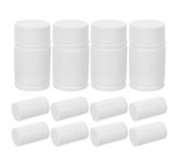SILENRADAWN 24 Pezzi Contenitori per Pillole da Viaggio in Hdpe Tappi Sigillanti, Bottiglie Campione Compatte da 20 Ml per Farmaci e Cosmetici, Organizer Portapillole Protettivo per Uso