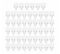 SILENRADAWN 50 Pezzi Gancio di Fissaggio per Piatti da Parete in Plastica Riutilizzabile Appendipiatti Multiuso Invisibile per Esposizione Cucina e Sala da Pranzo