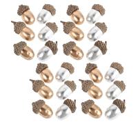 SILENRADAWN 50 Pezzi Ghiande Artificiali Resistenti Sbiadimento in Schiuma Realistiche e Facili da e Feste d'Autunno per Decorazioni per Mensole