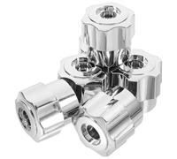 SILENRADAWN 6 Pezzi Maniglia di Ricambio per Rubinetto a Volantino in Lega di Alluminio, Set, Manopole per Rubinetti Caldi e Freddi, Kit Maniglia per Valvole Angolari, Uso per Vasca da Bagno