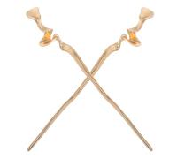 SILENRADAWN Bacchette per Chioma Cinesi 2 Pezzi Accessori per lo Styling Vintage Design Geometrico a Specchio Fermagli per Chignon Eleganti per Matrimoni e Feste Gioielli Minimalisti per