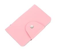 SILENRADAWN Borsa Porta Stencil per Unghie in Pu Rosa, Compatta e Organizzata 20 Scomparti per Piastre di Stampa Nail Art, per Appassionati di Decorazione Unghie