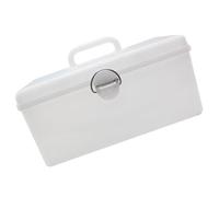 SILENRADAWN Contenitore Design Semplice Manico Bianco Mahjong per in Plastica Organizer Multiuso Facile da Trasportare e Capiente per Casa e Piccoli Oggetti