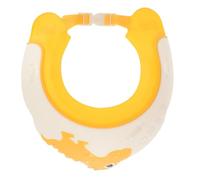 SILENRADAWN Cuffia da Bagno a Forma di Dinosauro Gialla in Pp e Tpe, Protegge le Orecchie e Previene Schizzi Lavaggio dei Capelli, per Bagno e Shampoo