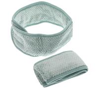 SILENRADAWN Fascia Riutilizzabile e 2 Pezzi per Verde Donna in Poliestere e Nailon Impedisce Schizzi negli Occhi, per Cosmetici e Bagno