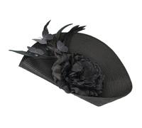 SILENRADAWN Fascinator Donna Nero Design Elegante a Cappello da Gran Cerimonia, Accessorio Confortevole e Resistente per Matrimonio e Banchetto