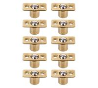 SILENRADAWN Fermo a Sfera e Apertura Fluida, Accessorio per Mobili 10 Pezzi in Rame Chiusura Sicura in Oro per Porta Armadio per Stanza da Letto e Cucina