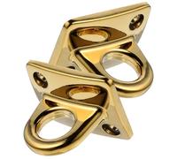 SILENRADAWN Ganci da Muro in Lega di Zinco Oro per Corda Guardrail e Controllo Folla, Facili da Installare, 2 Pezzi, Supporto Multipurpose per Parete