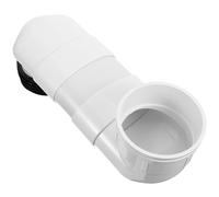 SILENRADAWN Kit Dispositivo di Spostamento Wc Regolabile in Pvc Resistente Prolunga 10 Cm per Scarico Water, Accessorio Bagno per Installazione Semplice in Casa e Locali Pubblici